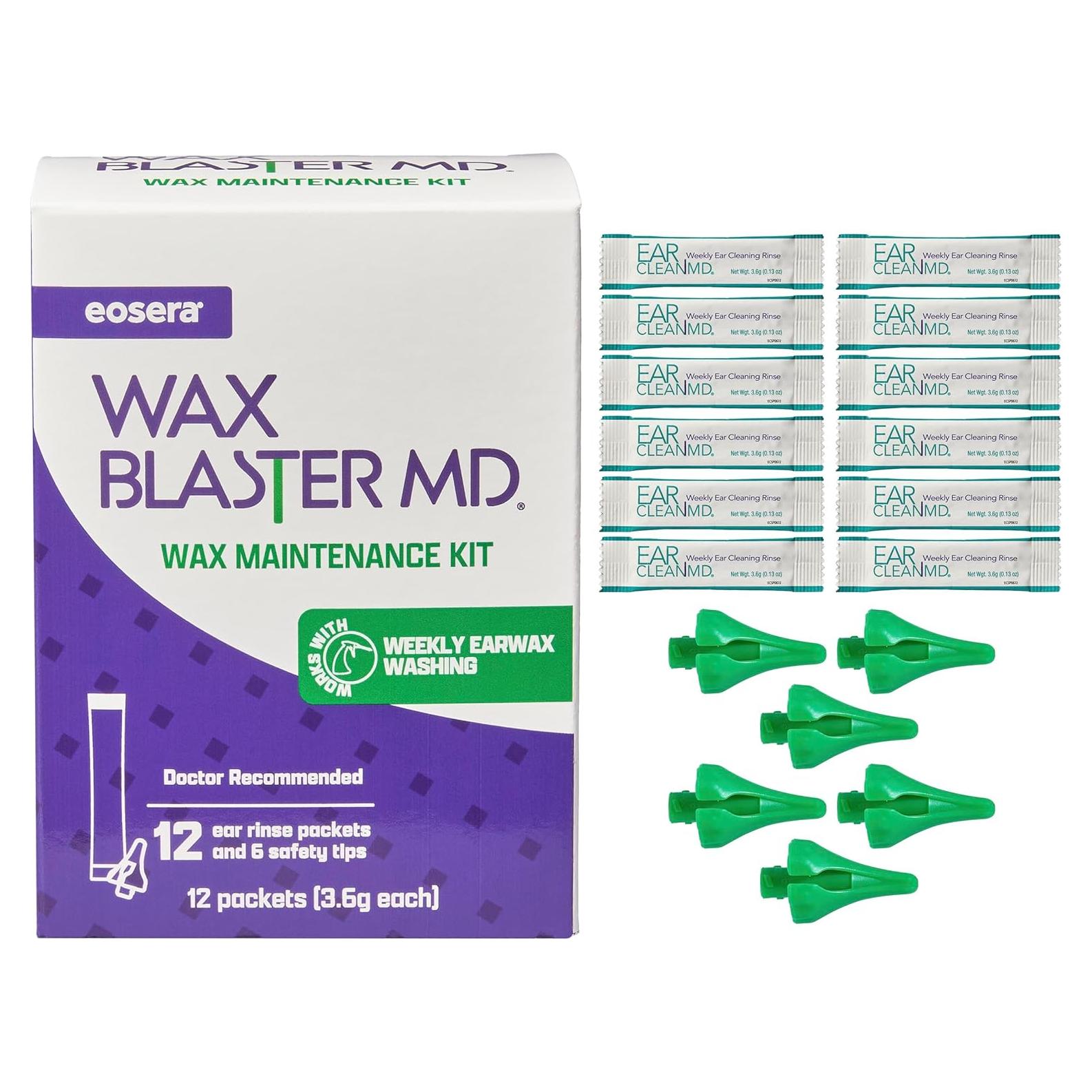 Paquete de Recarga Eosera Wax Blaster MD - 12 Paquetes Ear Clean