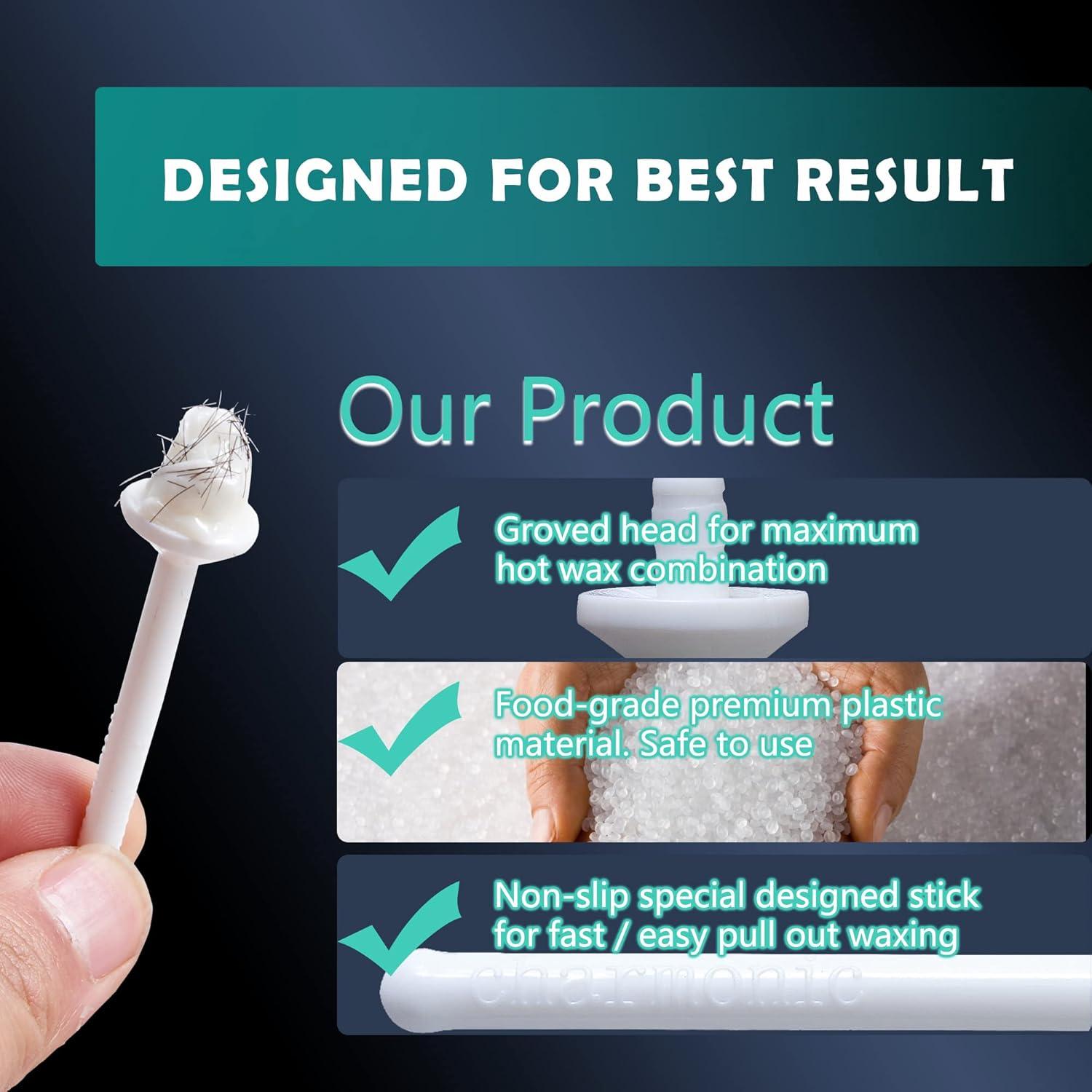 60 Palitos Aplicadores de Cera Charmonic para Depilación Facial