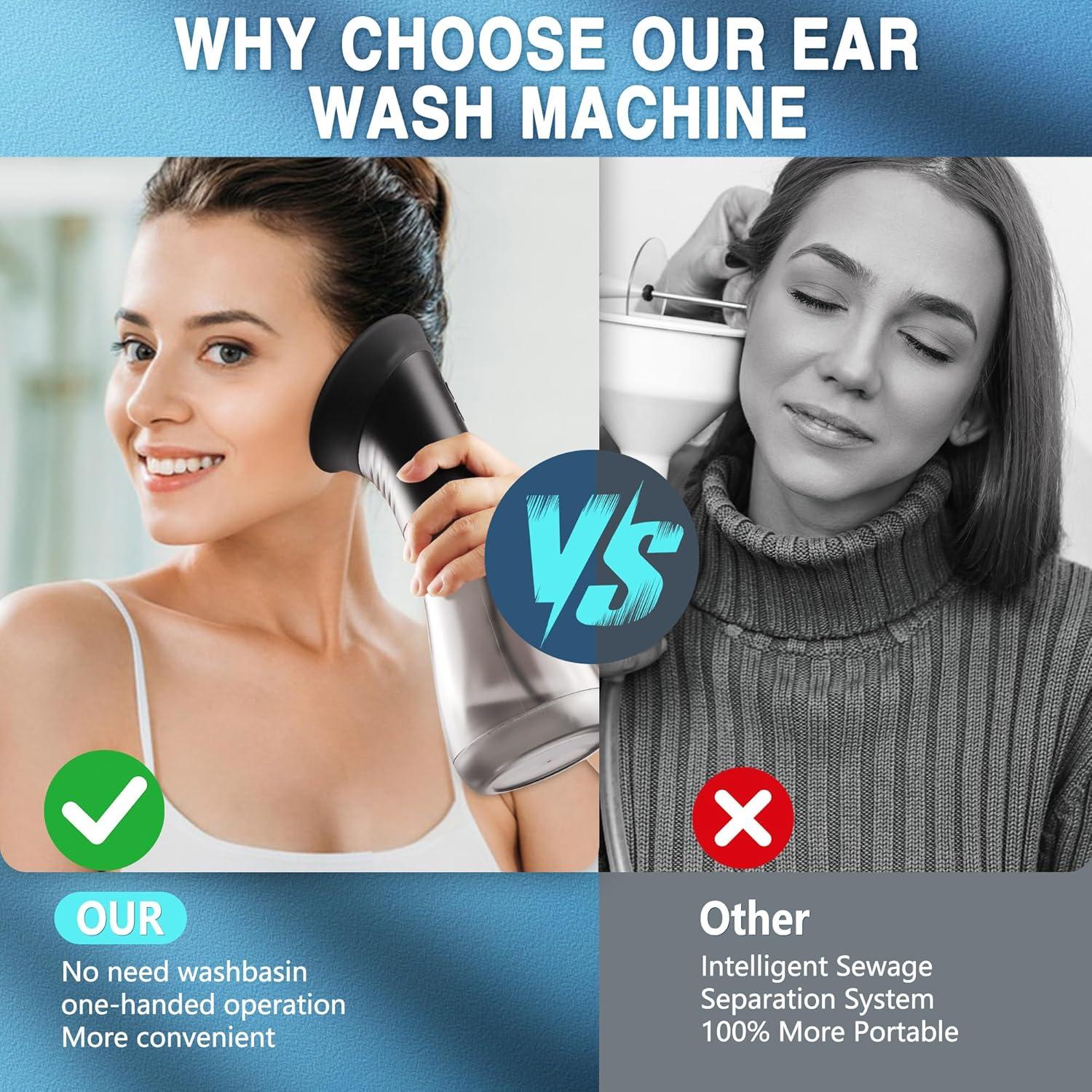 Limpiador de Oídos Rnful IPX7 Recargable 9 Métodos de Limpieza