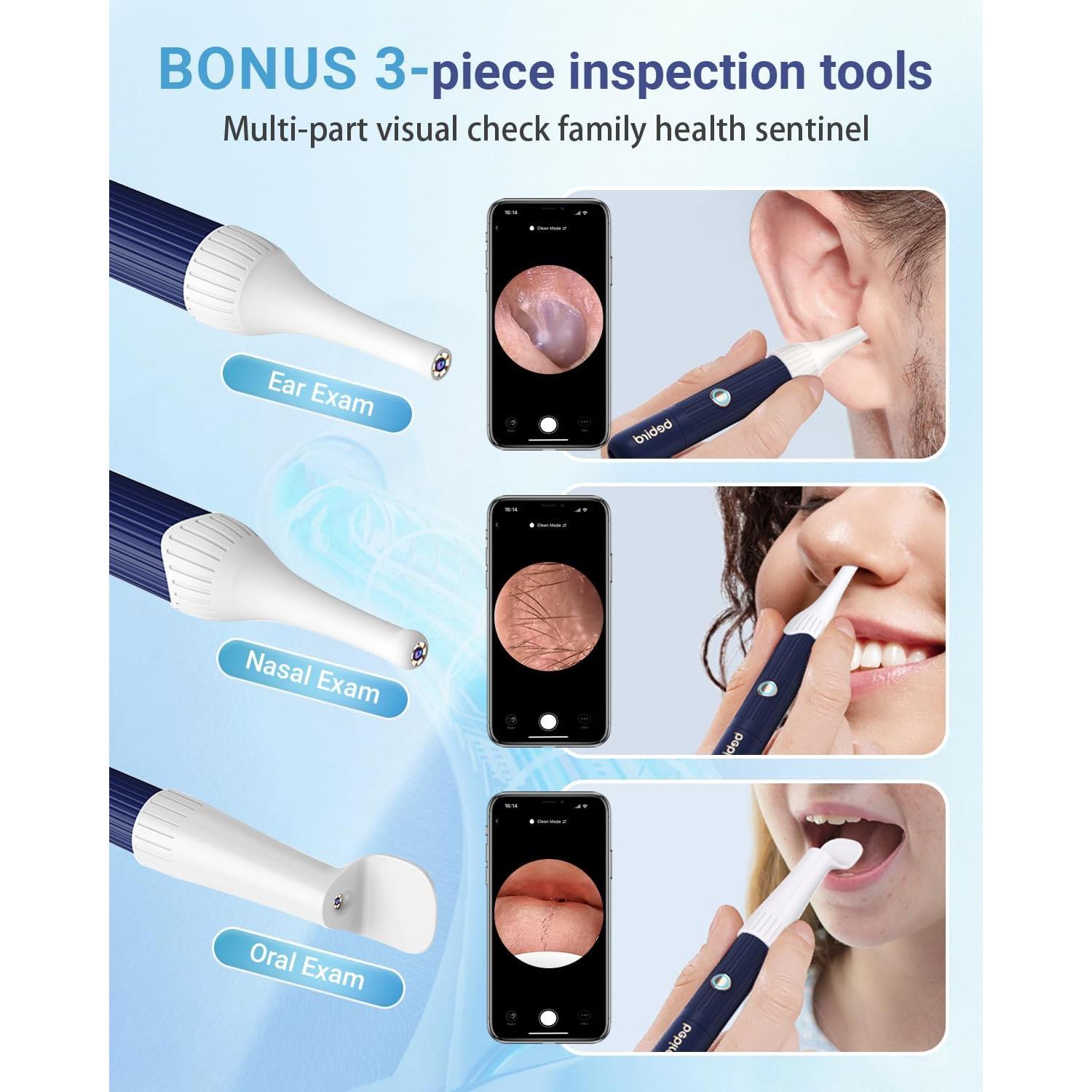 Limpiador de Oídos Inalámbrico DailySee con Cámara HD