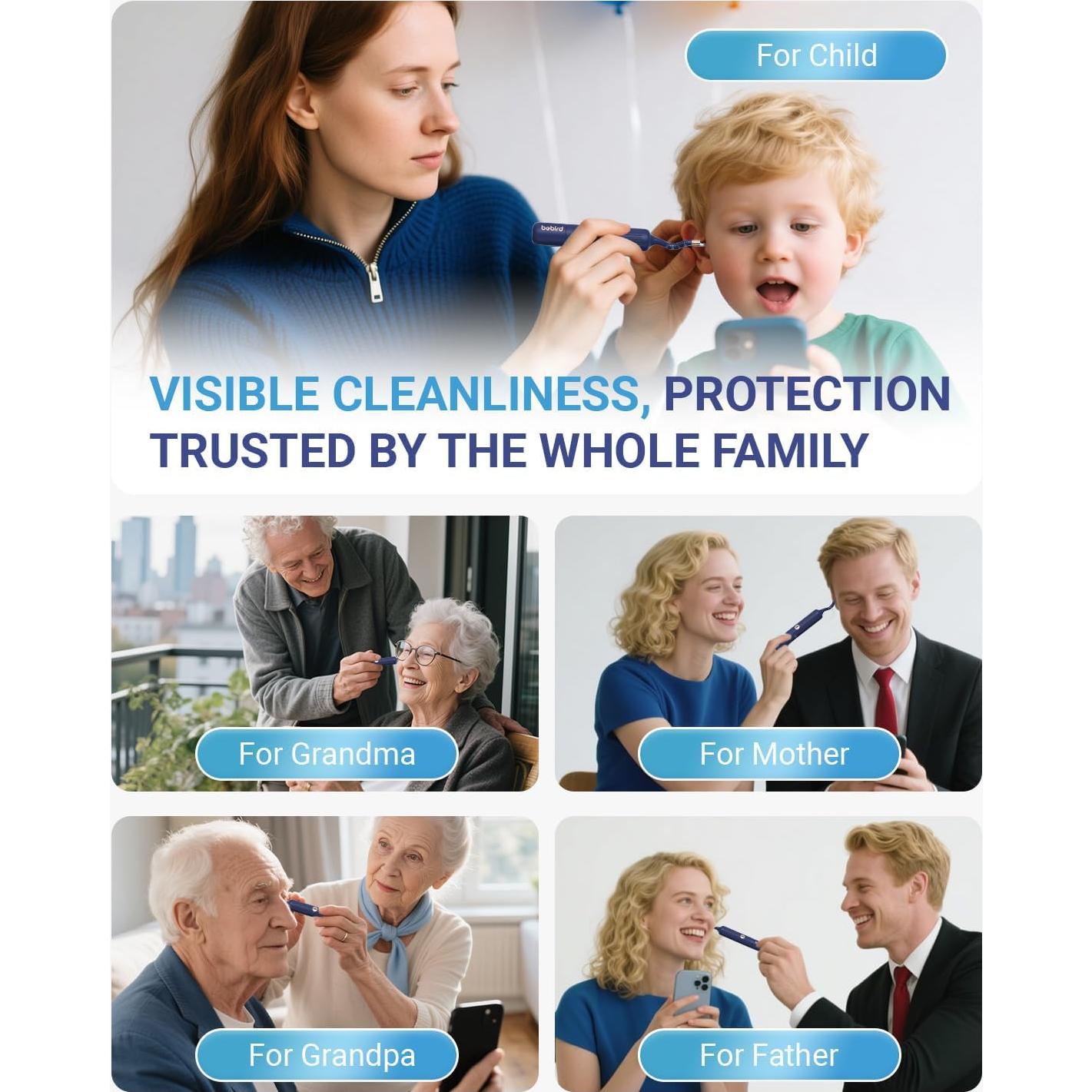 Limpiador de Oídos Inalámbrico DailySee con Cámara HD