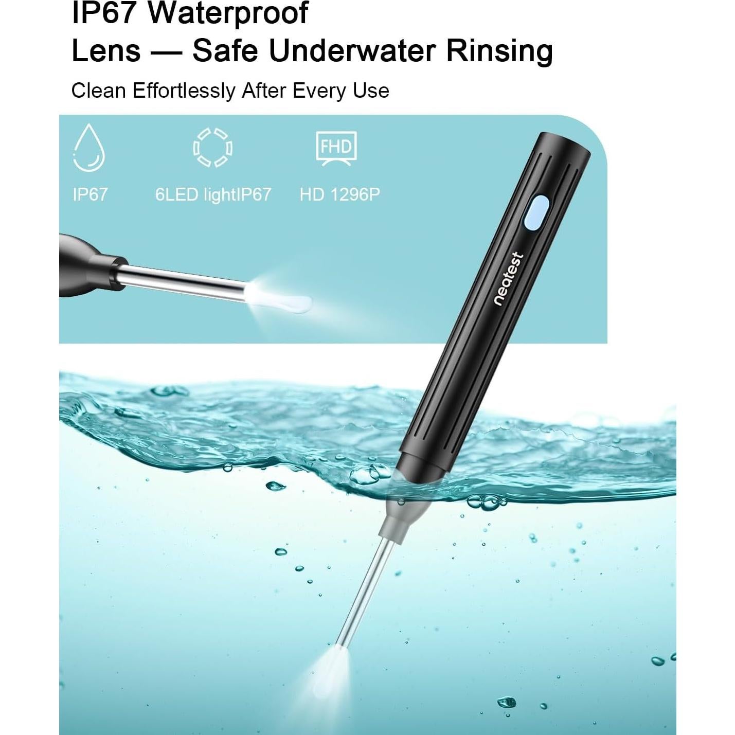 Limpiador de Oídos Inteligente NEATEST con Cámara 1296P