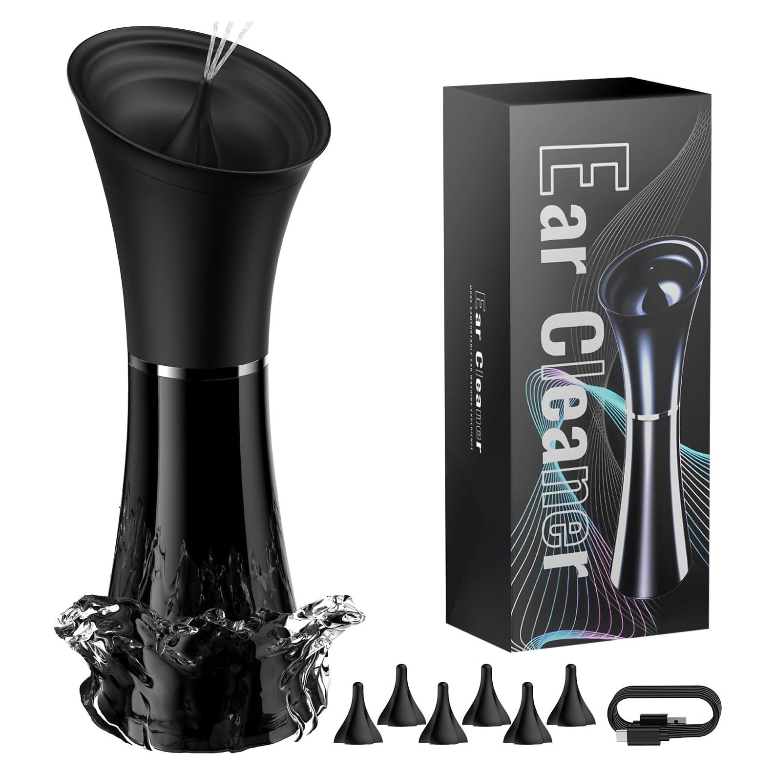 Limpiador de Oído Eléctrico FlaoAito IPX7 con 4 Modos y 6 Puntas