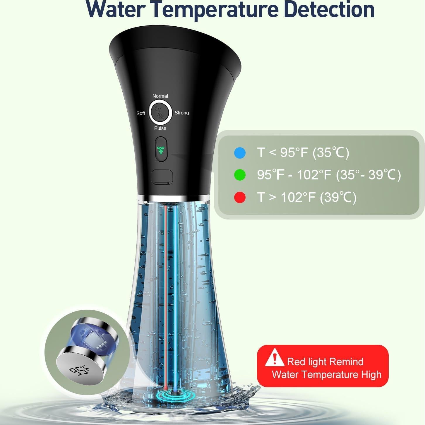 Limpiador de Oído Eléctrico FlaoAito IPX7 con 4 Modos y 6 Puntas
