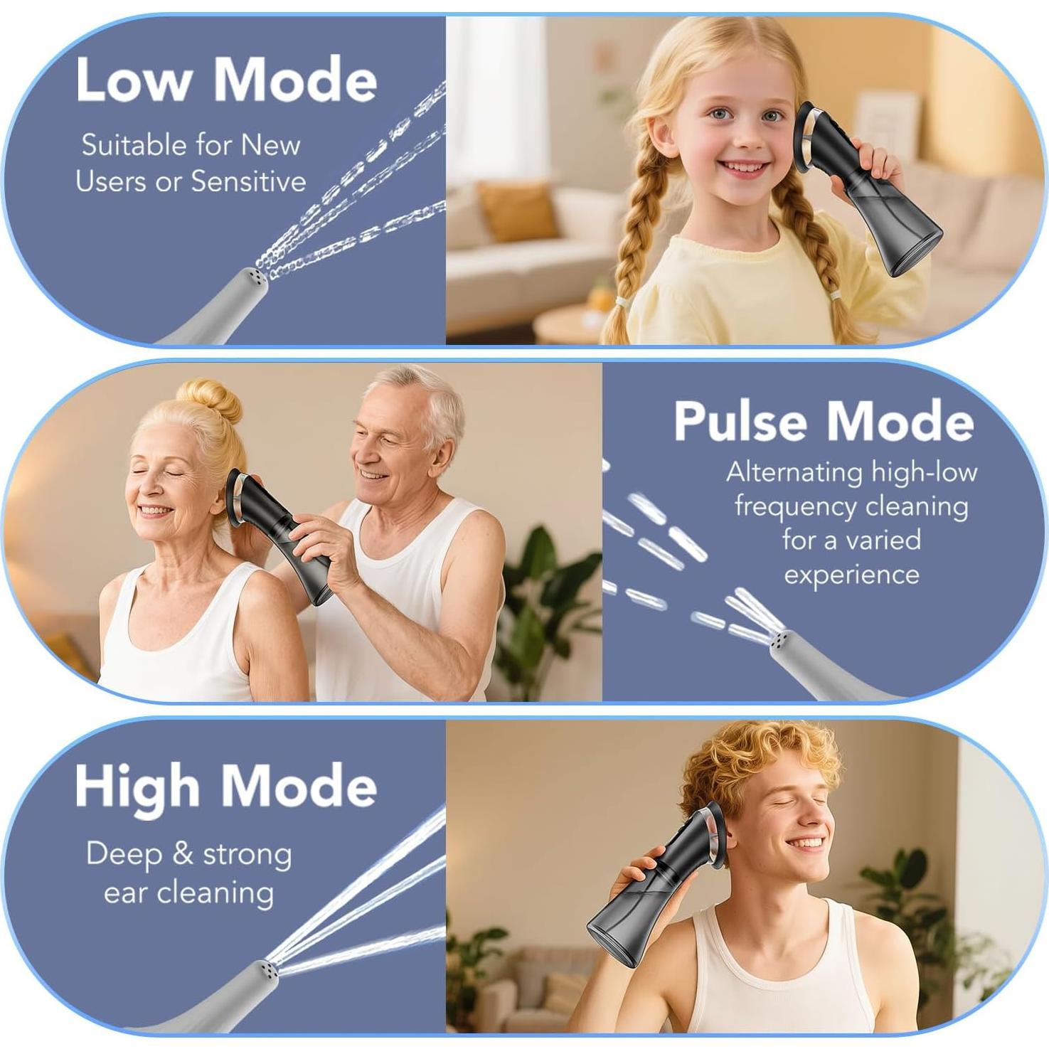 Limpiador de Oídos Eléctrico Yakbio E80 con Pantalla LED