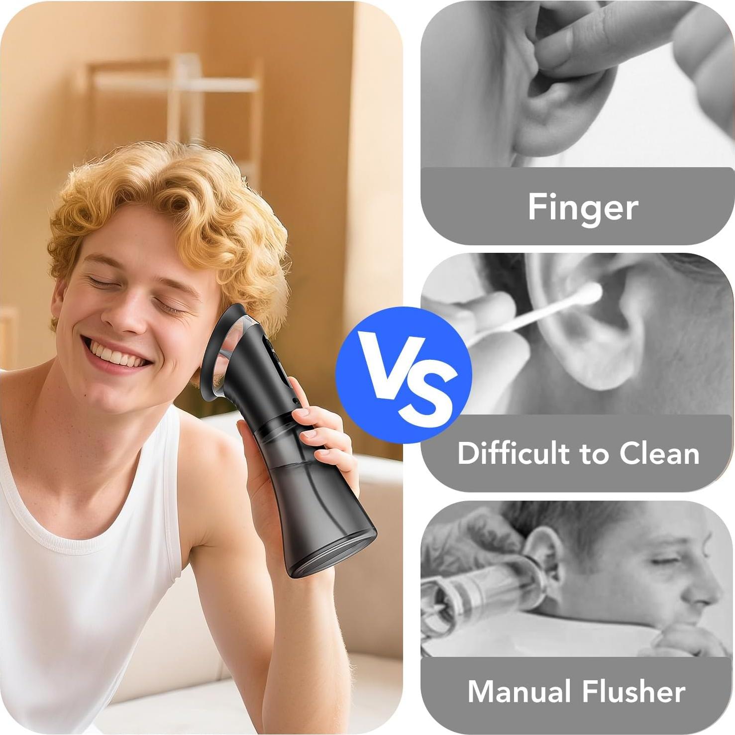 Limpiador de Oídos Eléctrico Yakbio E80 con Pantalla LED