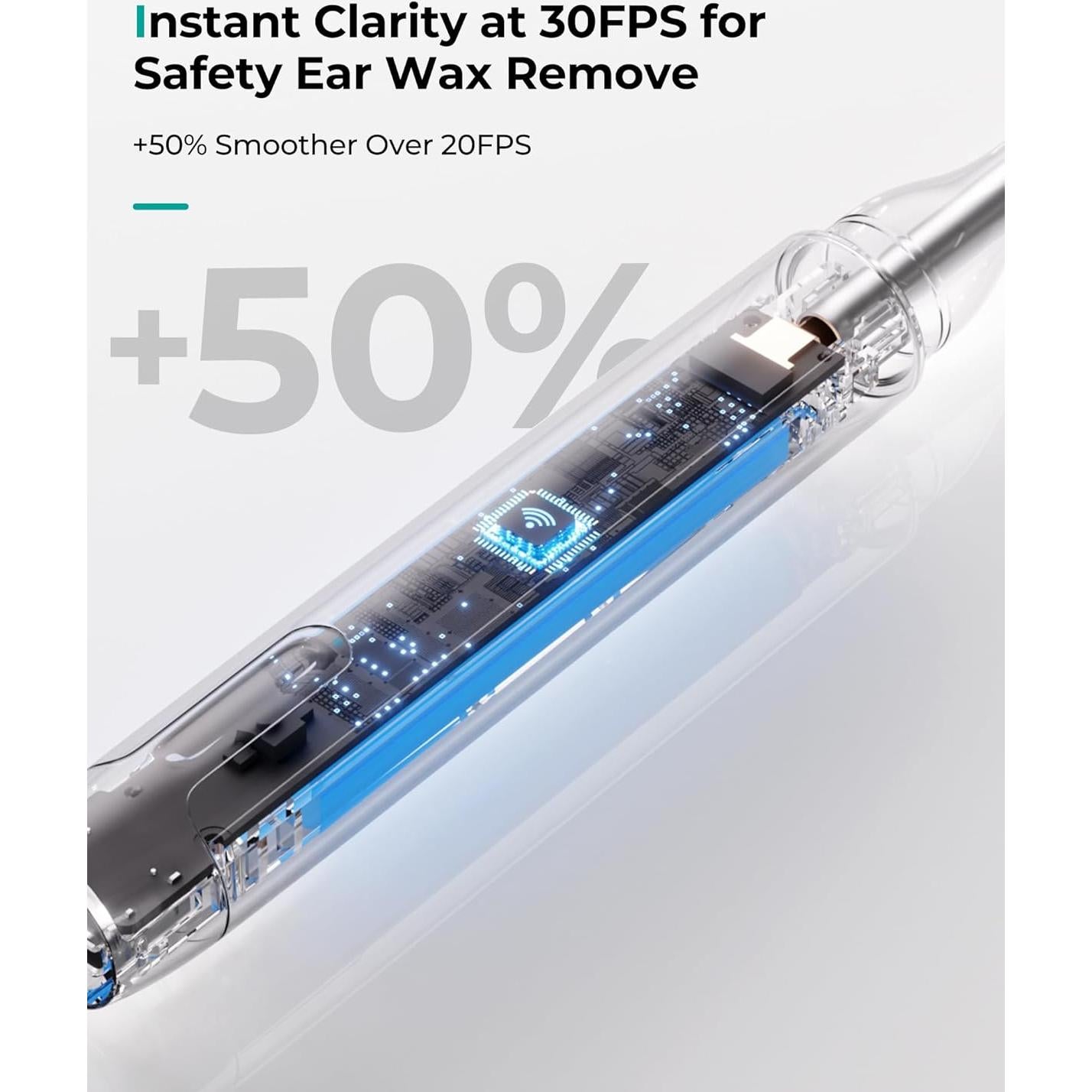 Otoscopio Inalámbrico Jieshi P3-Q2OY-9043 10MP HD con Luz