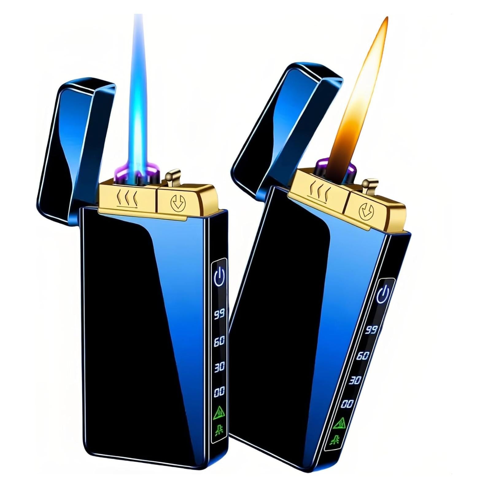 Encendedor de Butano NINSI Hielo Azul 3 en 1 Recargable USB