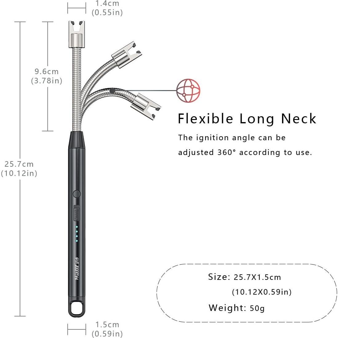 Encendedor Eléctrico de Arco LunarFiery Recargable Tipo C