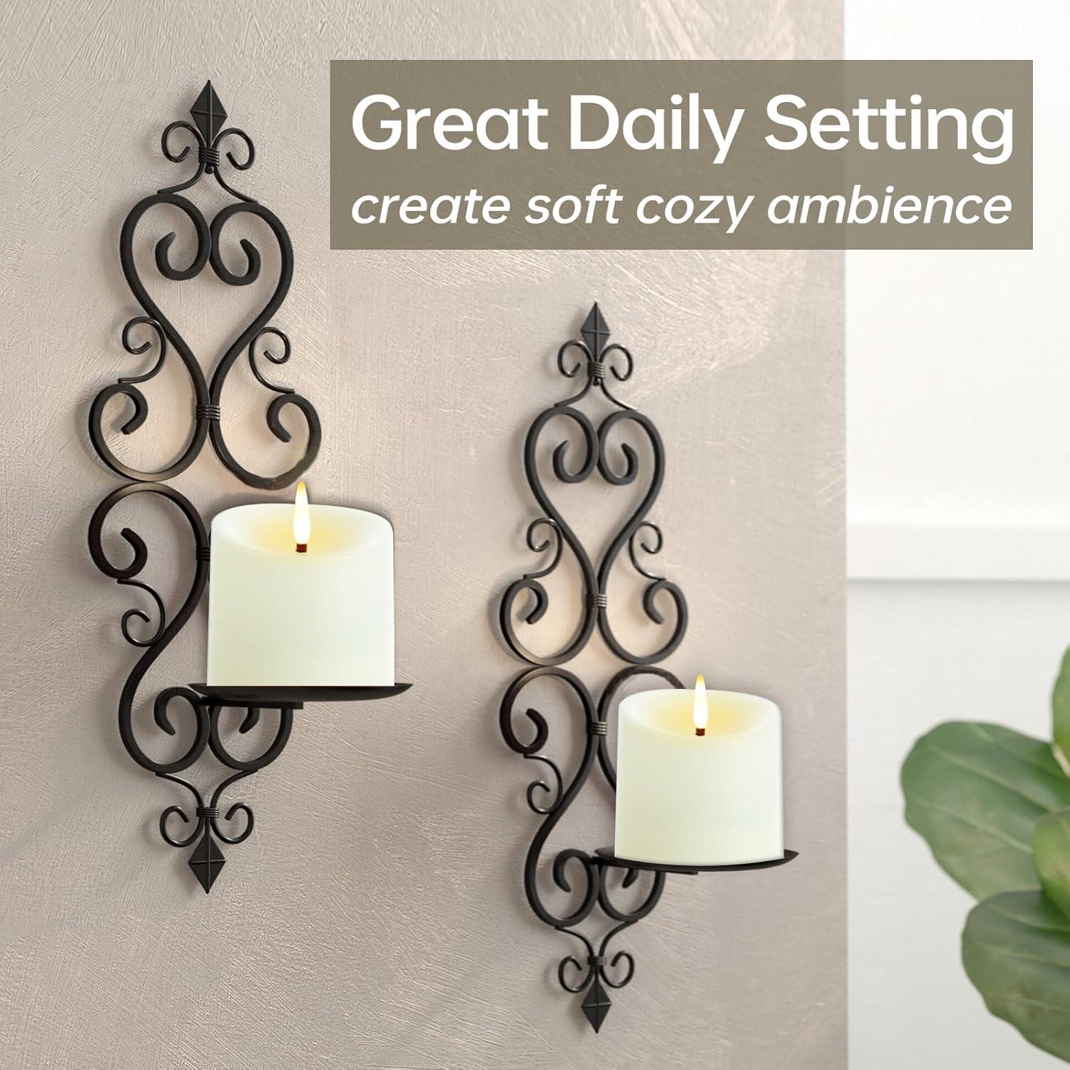 Velas LED a Prueba de Agua TECHLONG 3"x4" Marfil Juego de 3