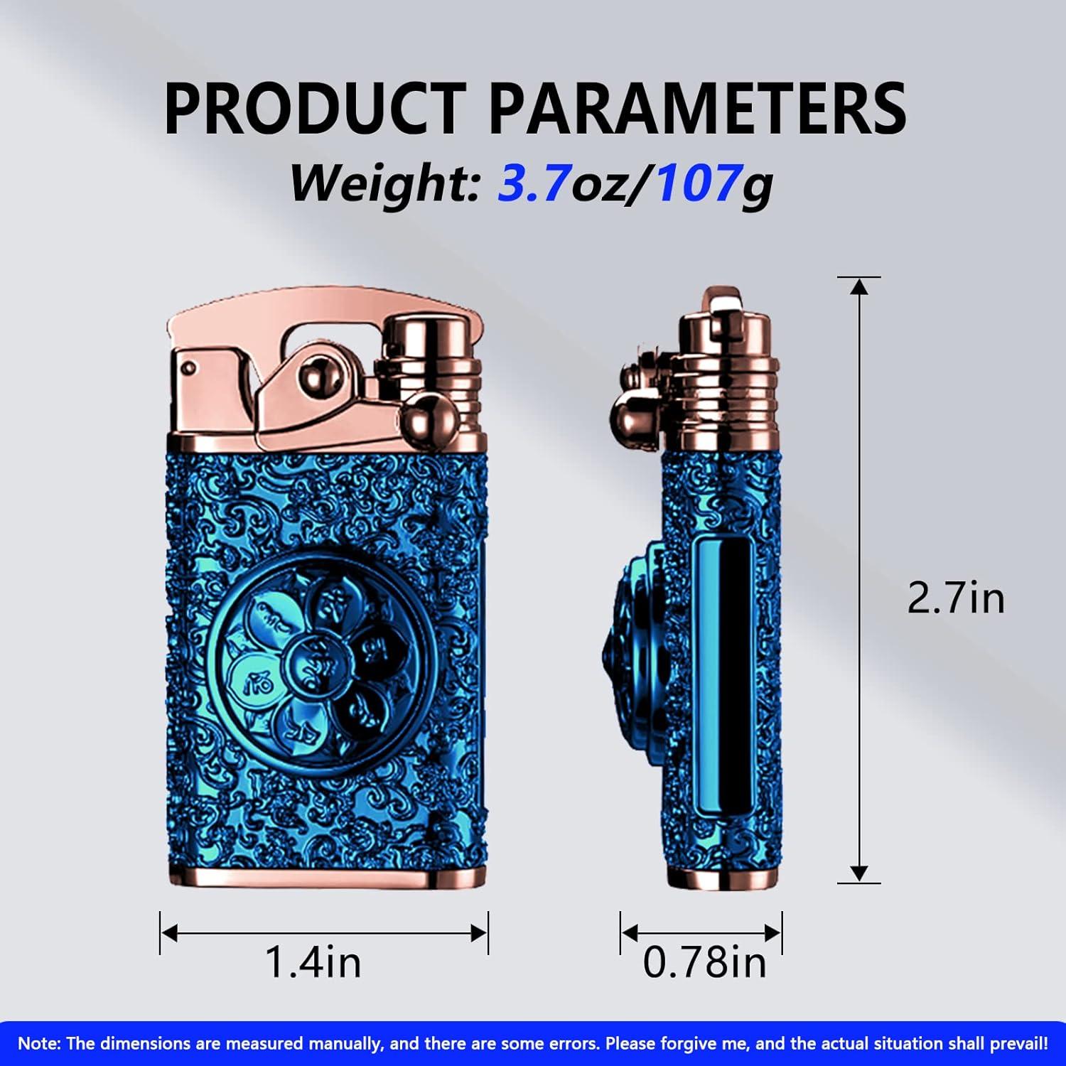 Encendedor Eléctrico BABOBIU Metálico Vintage Doble Plasma Negro