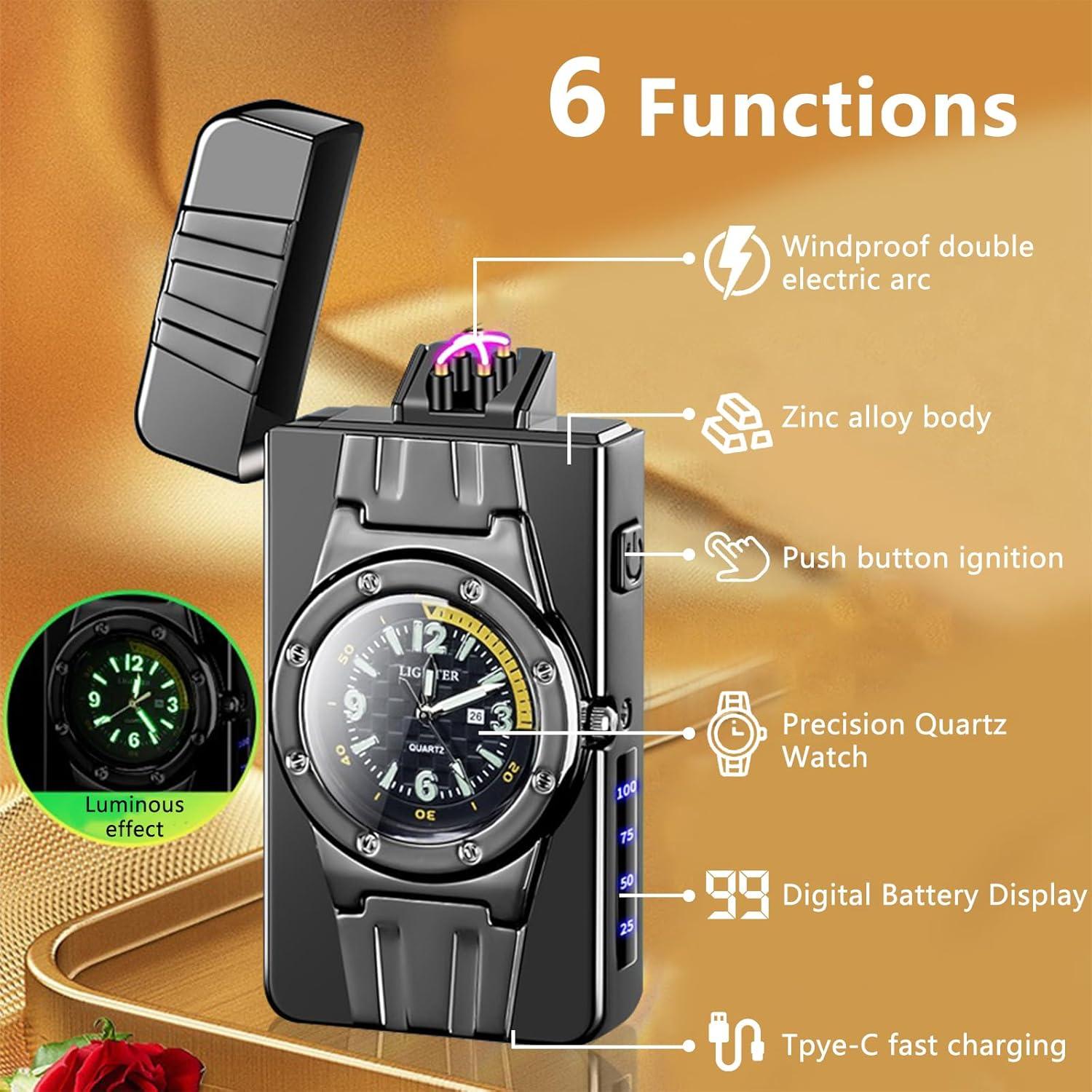 Encendedor de Plasma TIKIUKI Recargable Vintage Rojo 141g