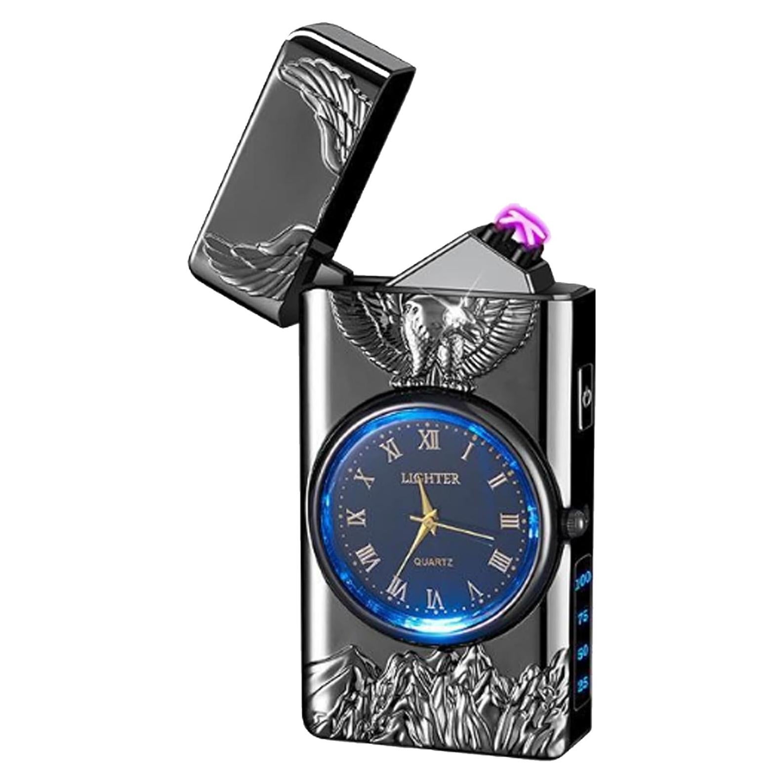 Encendedor Eléctrico Portátil TIKIUKI Doble Arco USB a Prueba de Viento