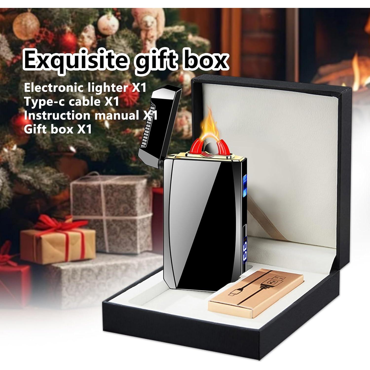 Encendedor Eléctrico Recargable YOZWOO USB C Doble Arco Plasma