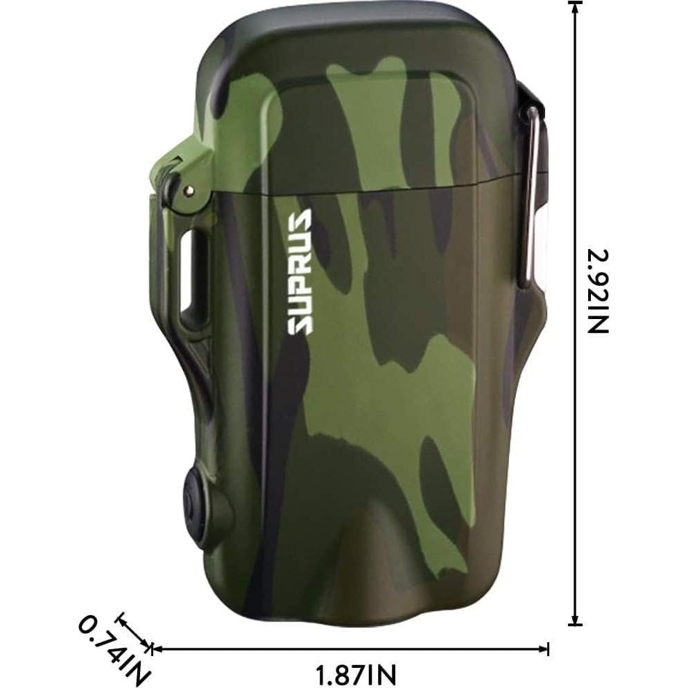 Encendedor Eléctrico SUPRUS a Prueba de Agua y Viento Camuflaje