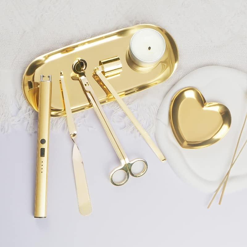 Kit de Cuidado de Velas 6 en 1 Emime - Cortador, Encendedor y Apagavelas