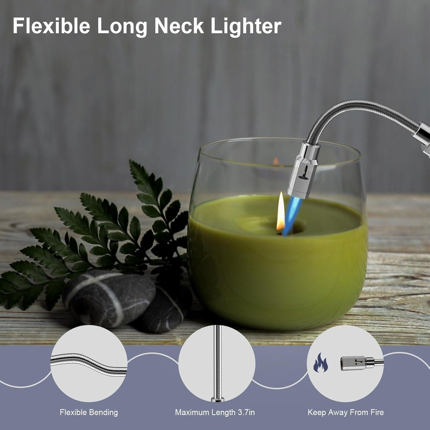 Encendedor de Butano TONYFUL GF-961 Recargable a Prueba de Viento