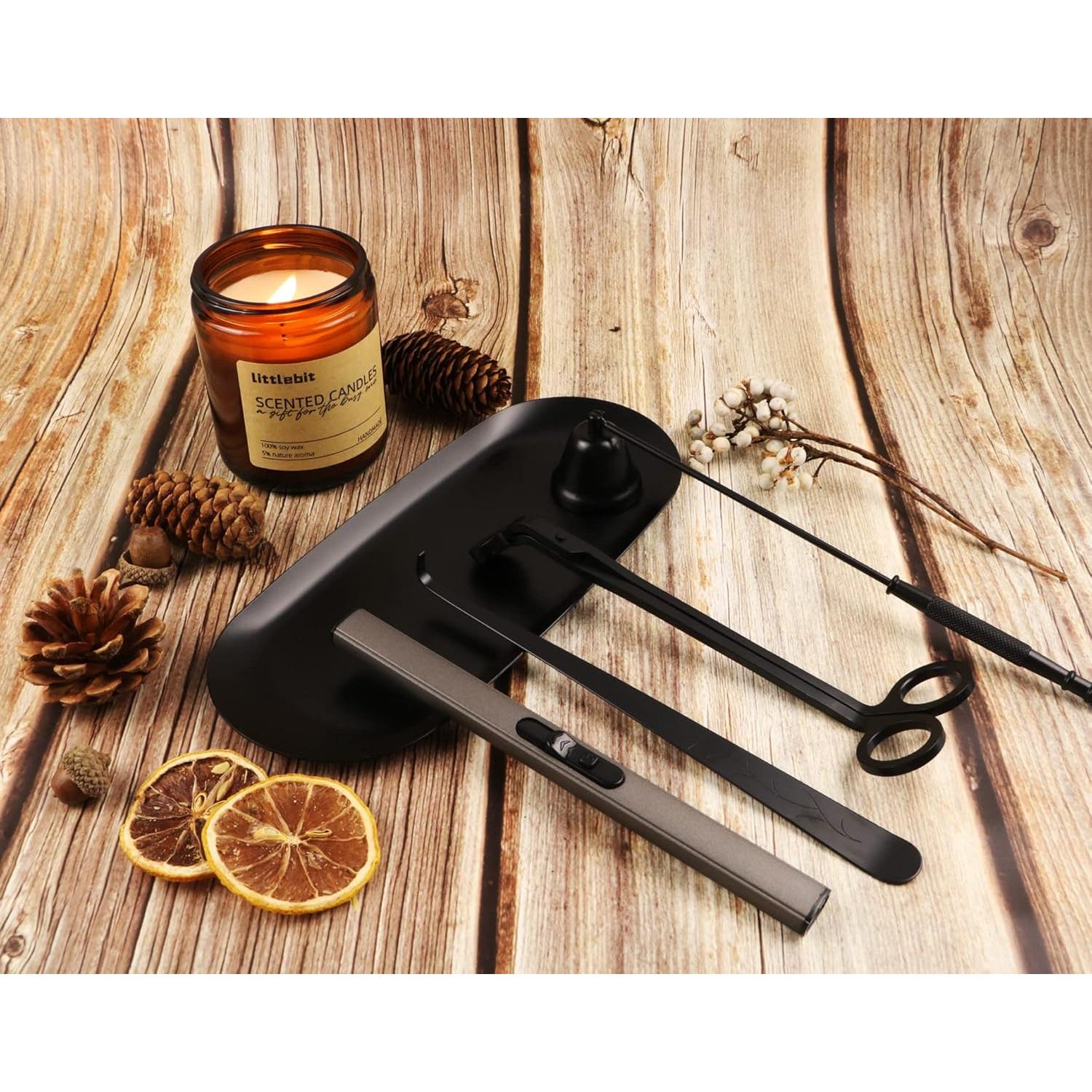 Juego de Accesorios para Velas KOAKOMI 5 en 1 con Bandeja