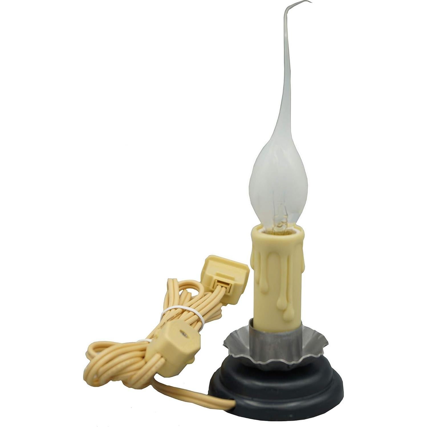 Lámpara de Vela Rústica Creative Hobbies 12.7 cm con Interruptor