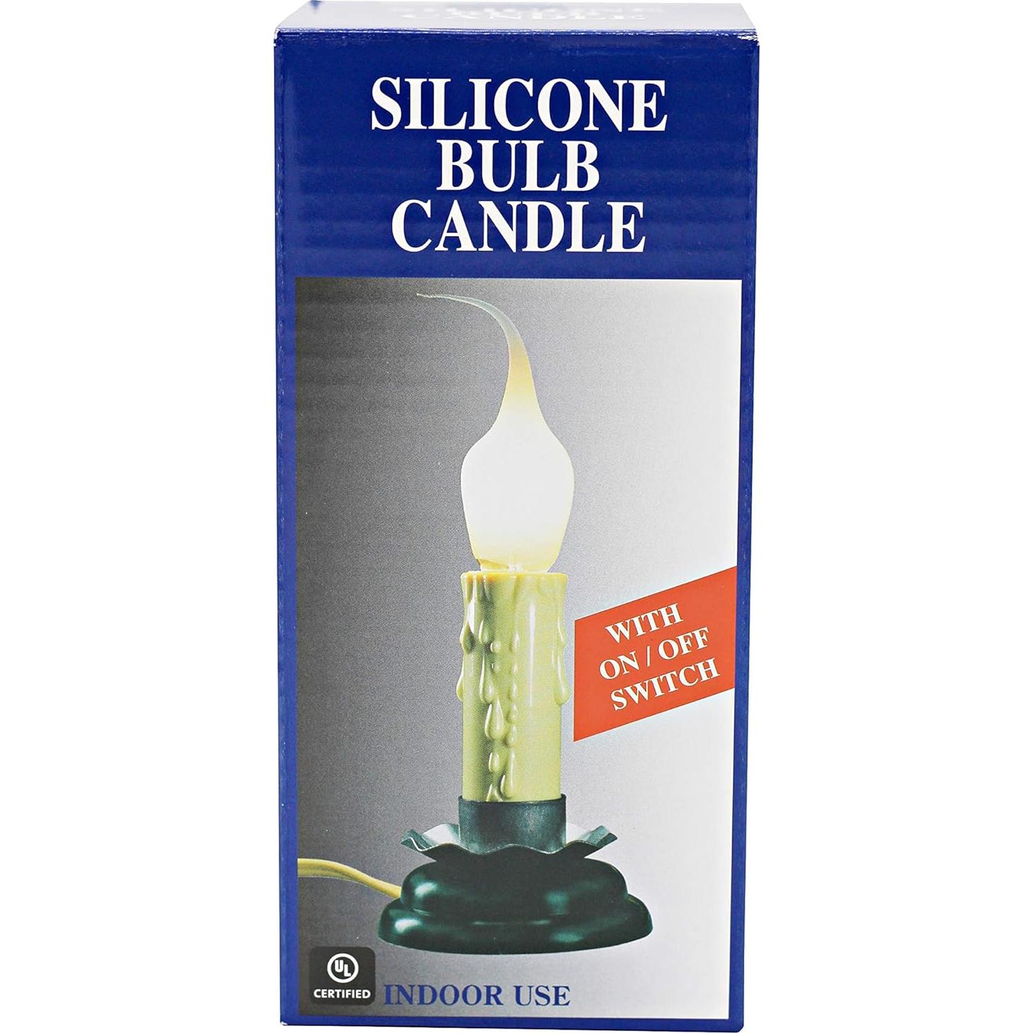 Lámpara de Vela Rústica Creative Hobbies 12.7 cm con Interruptor