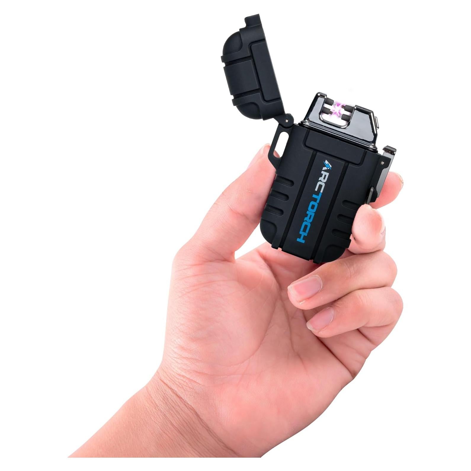 Encendedor Eléctrico ArcTorch Defensa Original Recargable Negro