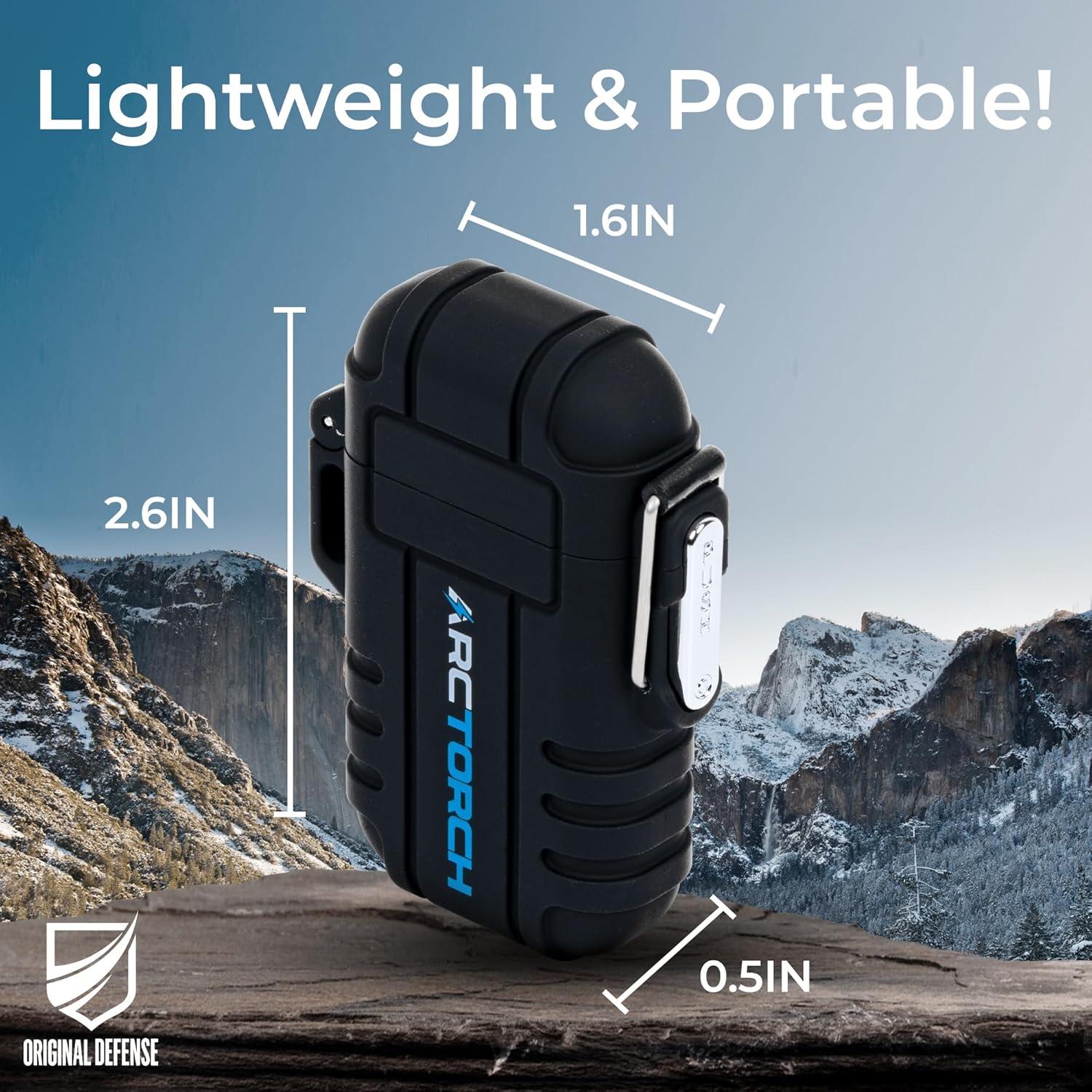 Encendedor Eléctrico ArcTorch Defensa Original Recargable Negro