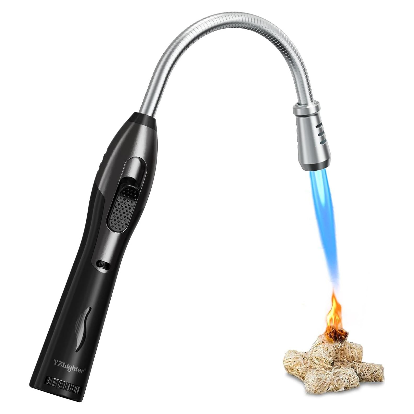 Encendedor de Butano Largo YZLighter Recargable a Prueba de Viento
