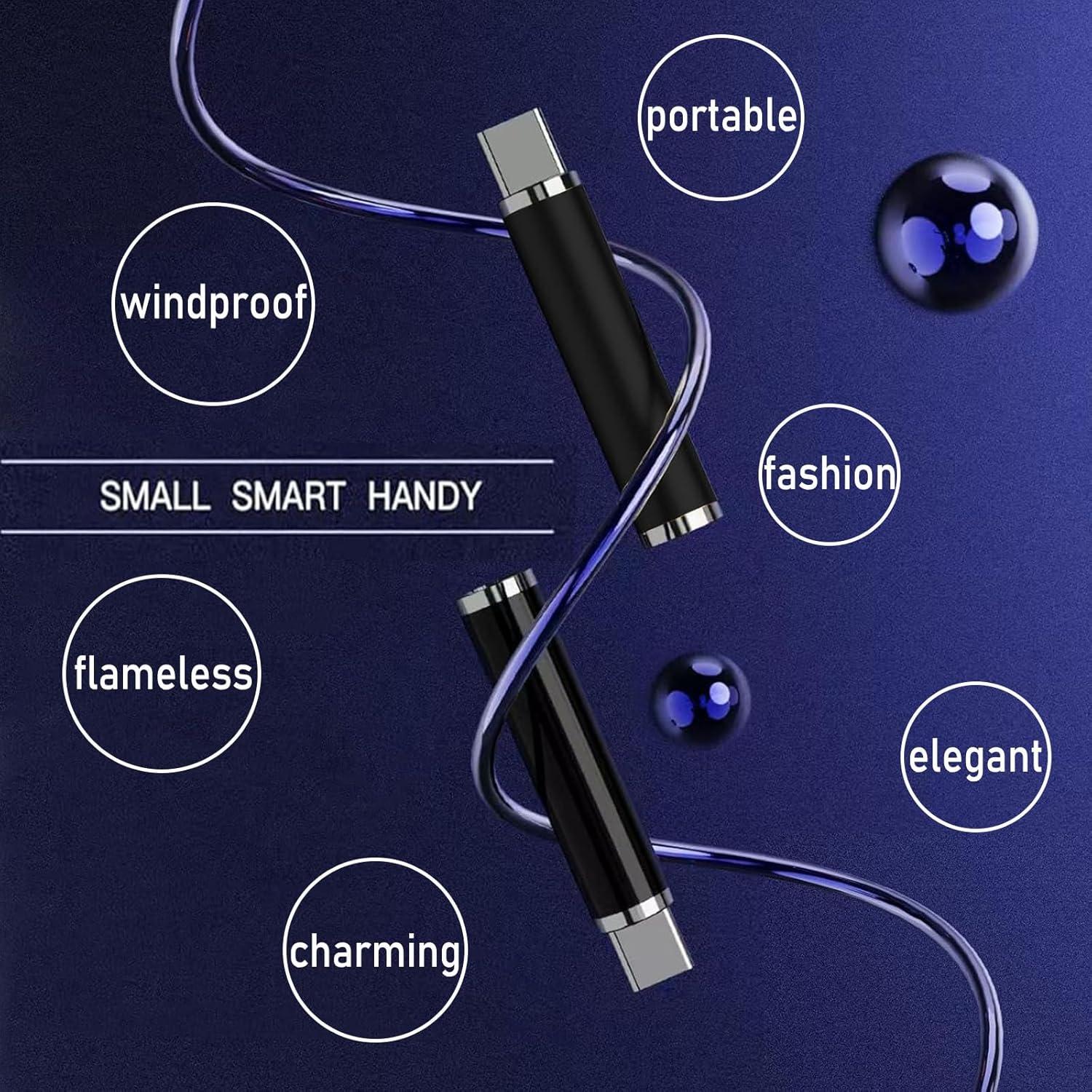 Encendedor Eléctrico KYLELOVE USB-C Mini Portátil a Prueba de Viento