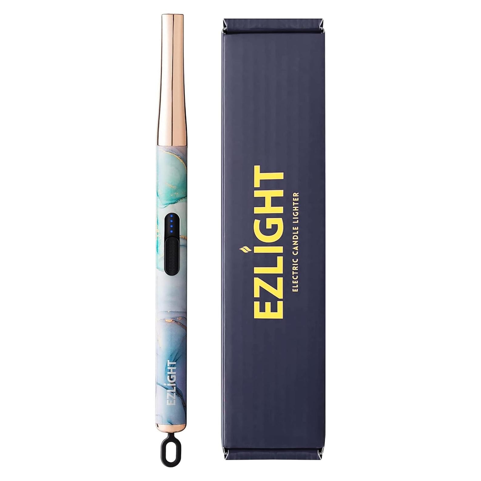 Encendedor Eléctrico USB Recargable EZLight Mármol Azul