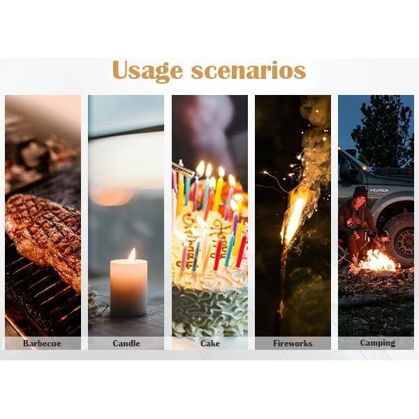 2 Encendedores Eléctricos Recargables USB BAJISA a Prueba de Viento