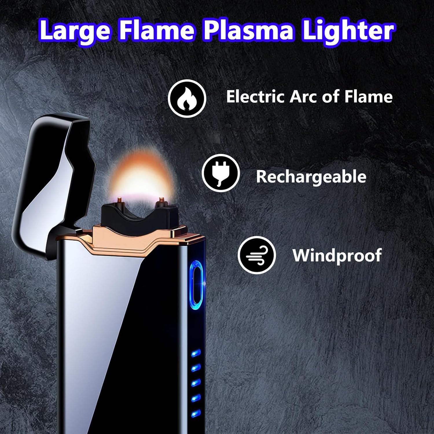 Encendedor Eléctrico de Plasma YOZWOO Recargable USB Negro