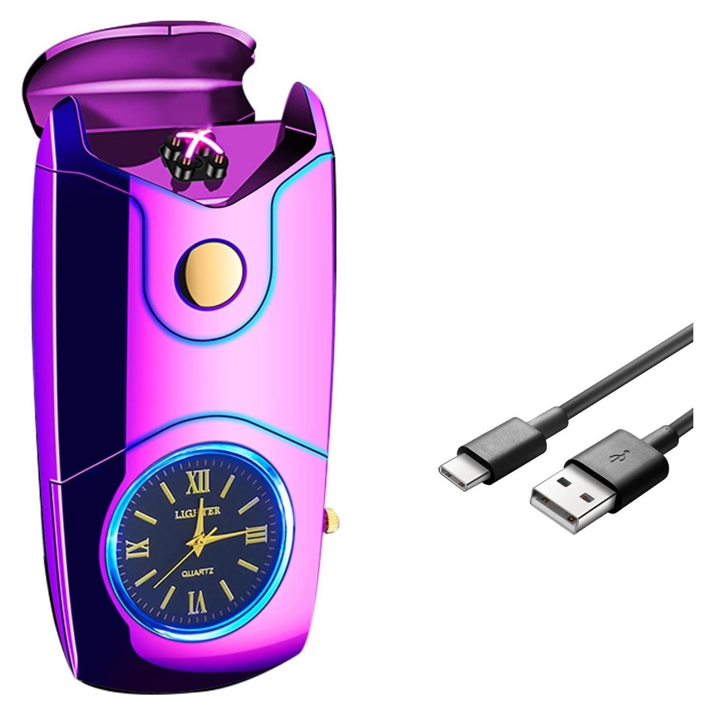 Encendedor Eléctrico Recargable USB C Comanyi Doble Arco Plasma