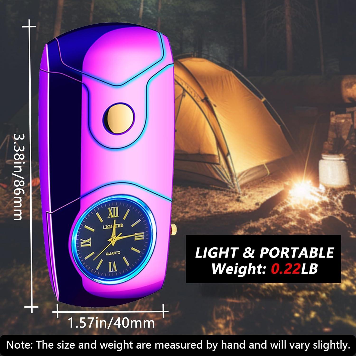 Encendedor Eléctrico Recargable USB C Comanyi Doble Arco Plasma