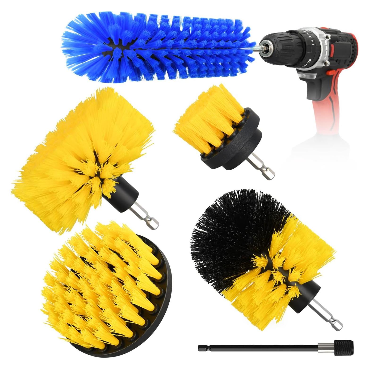 Juego de 6 Cepillos de Taladro DkOvn para Limpieza de Azulejos