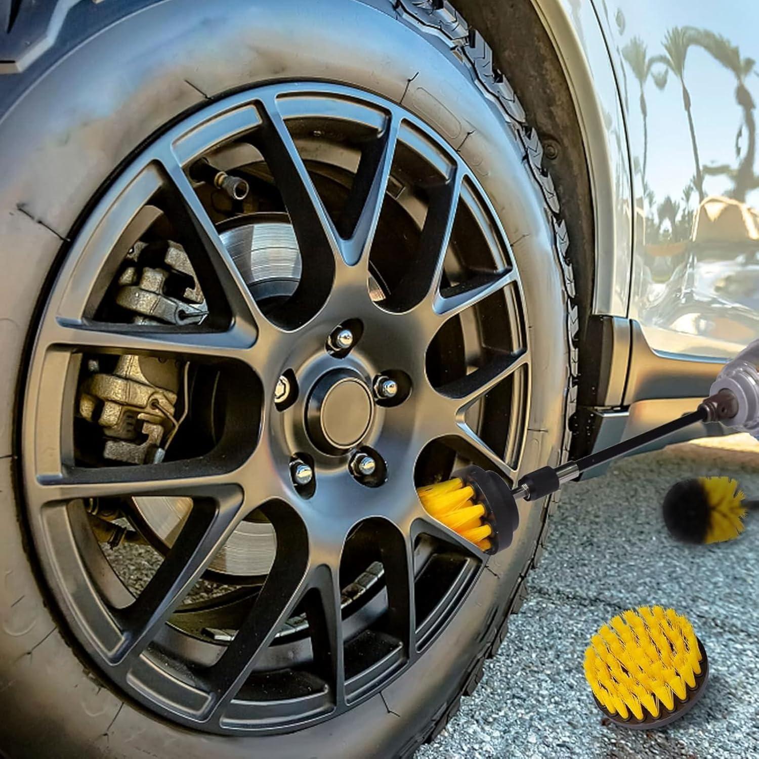 Juego de 18 Accesorios para Cepillos de Taladro ROIKETU