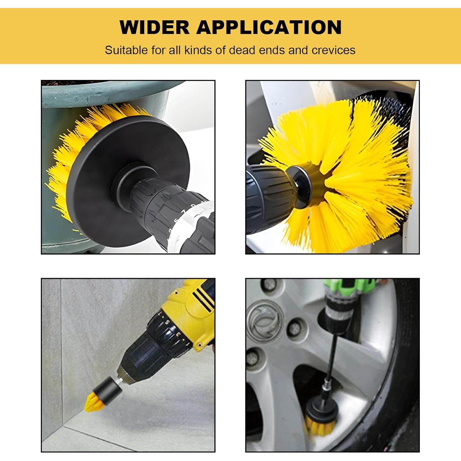 Juego de Accesorios de Cepillo de Taladro MUQIDA 6 Piezas