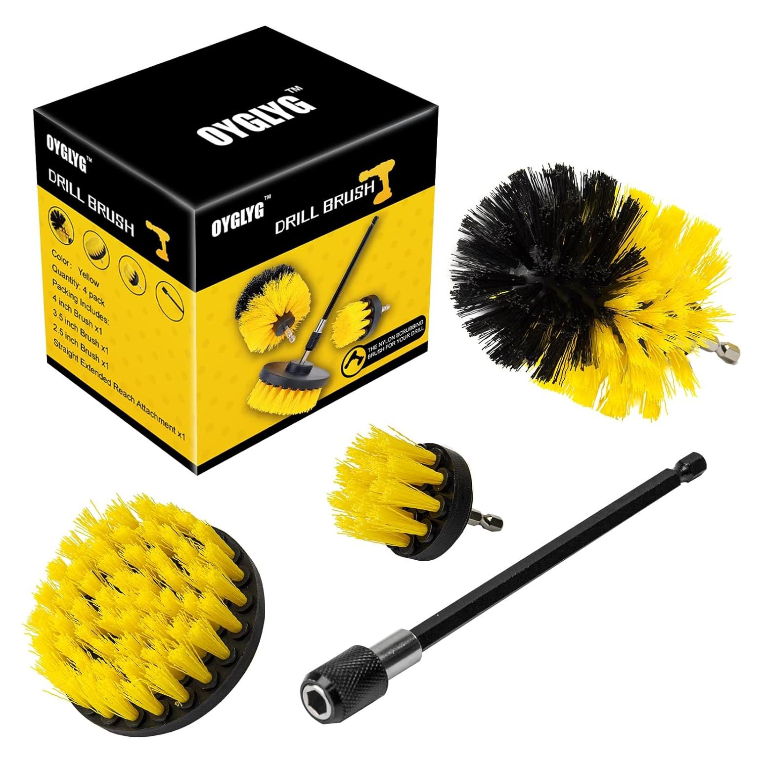 Kit de Accesorios de Cepillo para Taladro OYGLYG 4 Piezas