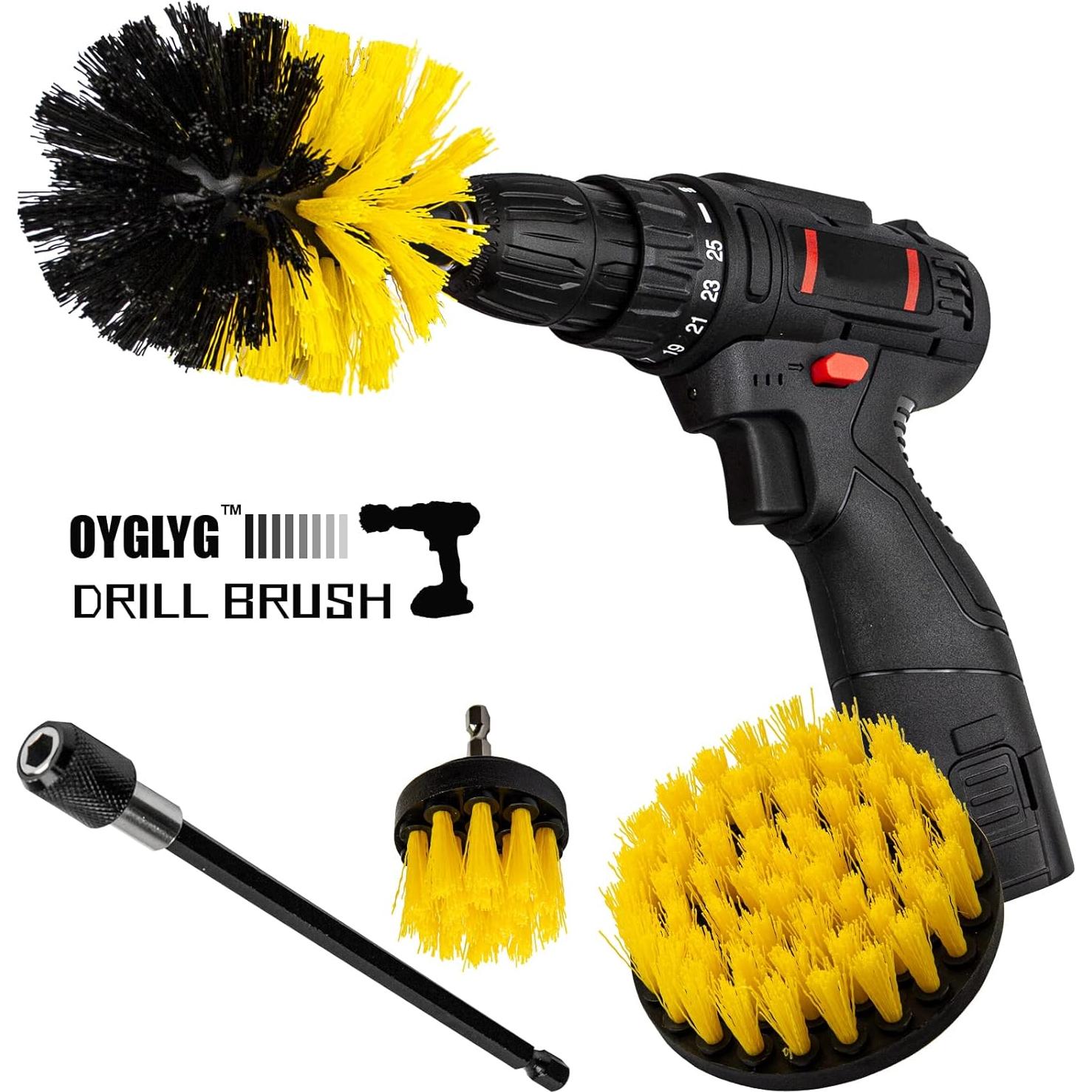 Kit de Accesorios de Cepillo para Taladro OYGLYG 4 Piezas