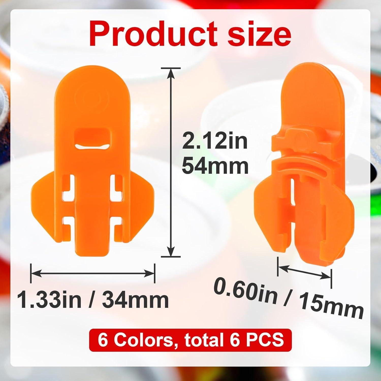 6 Abridores Manuales de Latas Pndeyo - Plástico Reutilizable