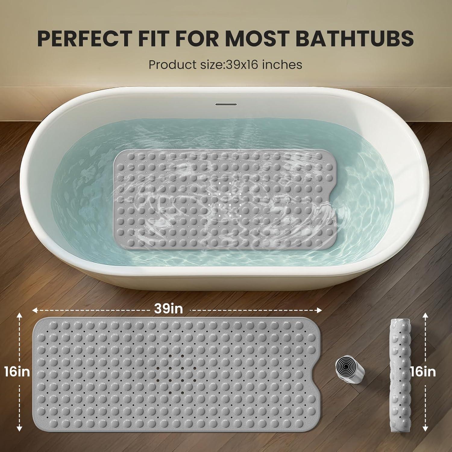 Alfombrilla Antideslizante Krussier 99x41 cm Gris Lavable