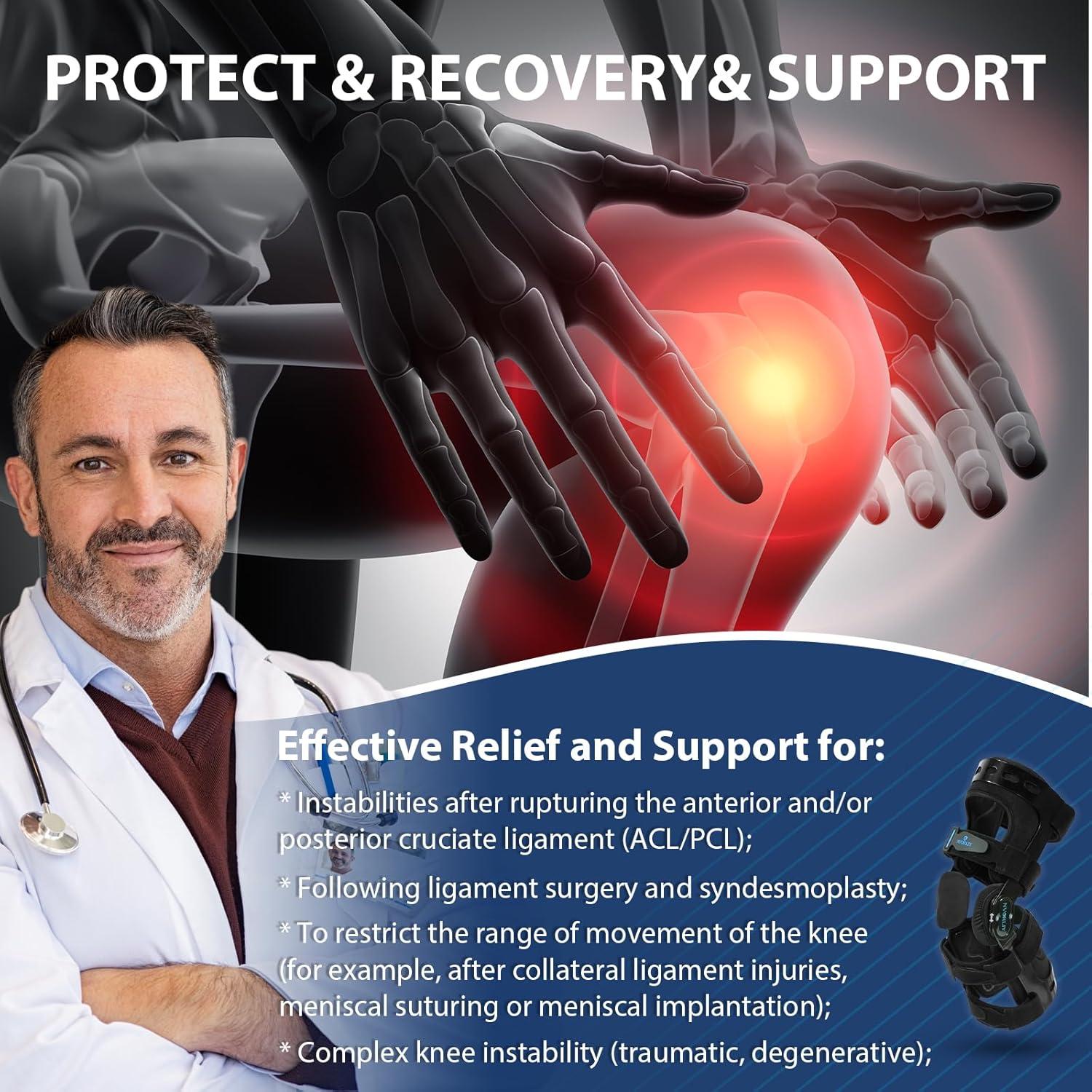 Férula Ortopédica para Rodilla Nvorliy - Ajuste Pequeño Izquierda