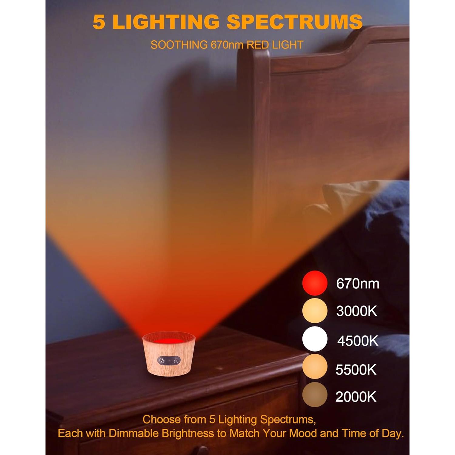 Lámpara de Terapia de Luz Roja 670nm Aoife con Control Remoto