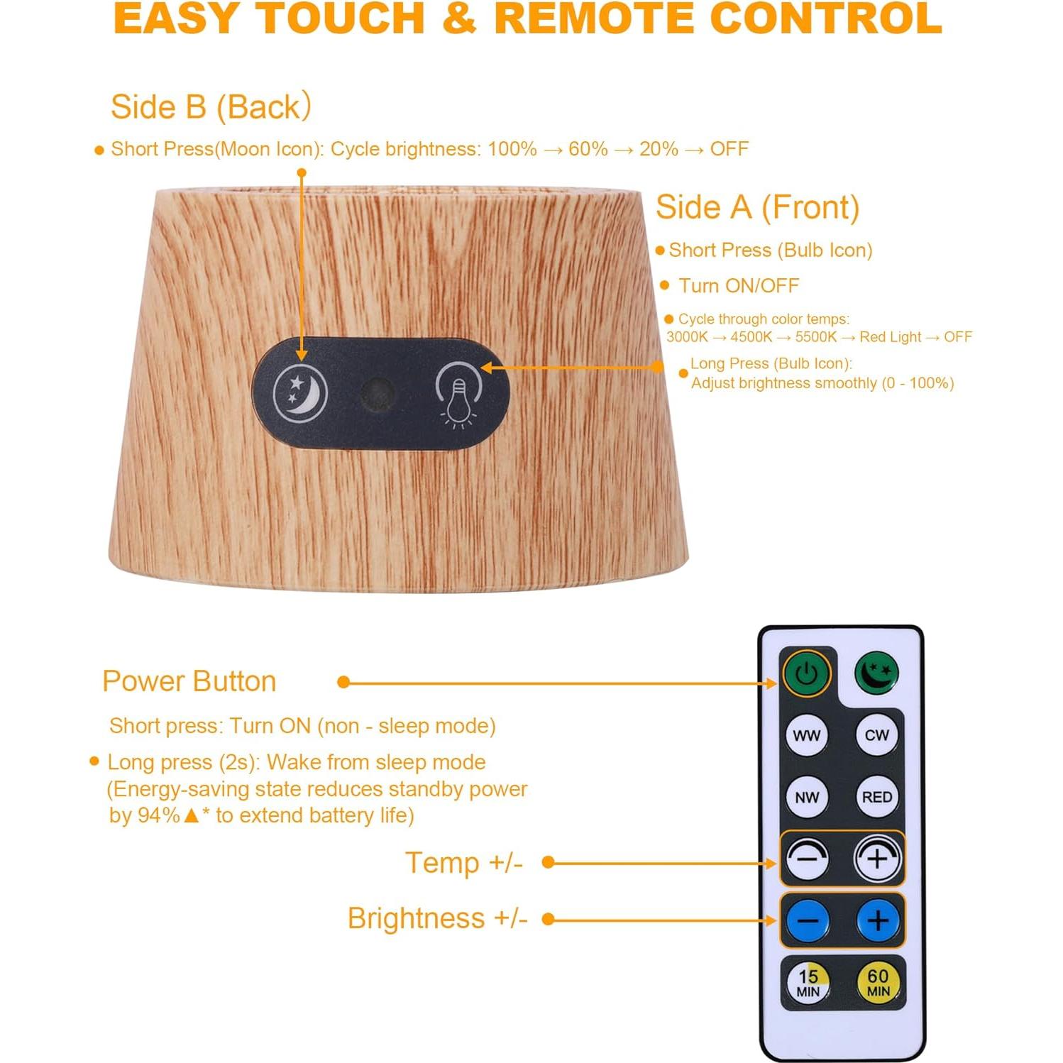 Lámpara de Terapia de Luz Roja 670nm Aoife con Control Remoto