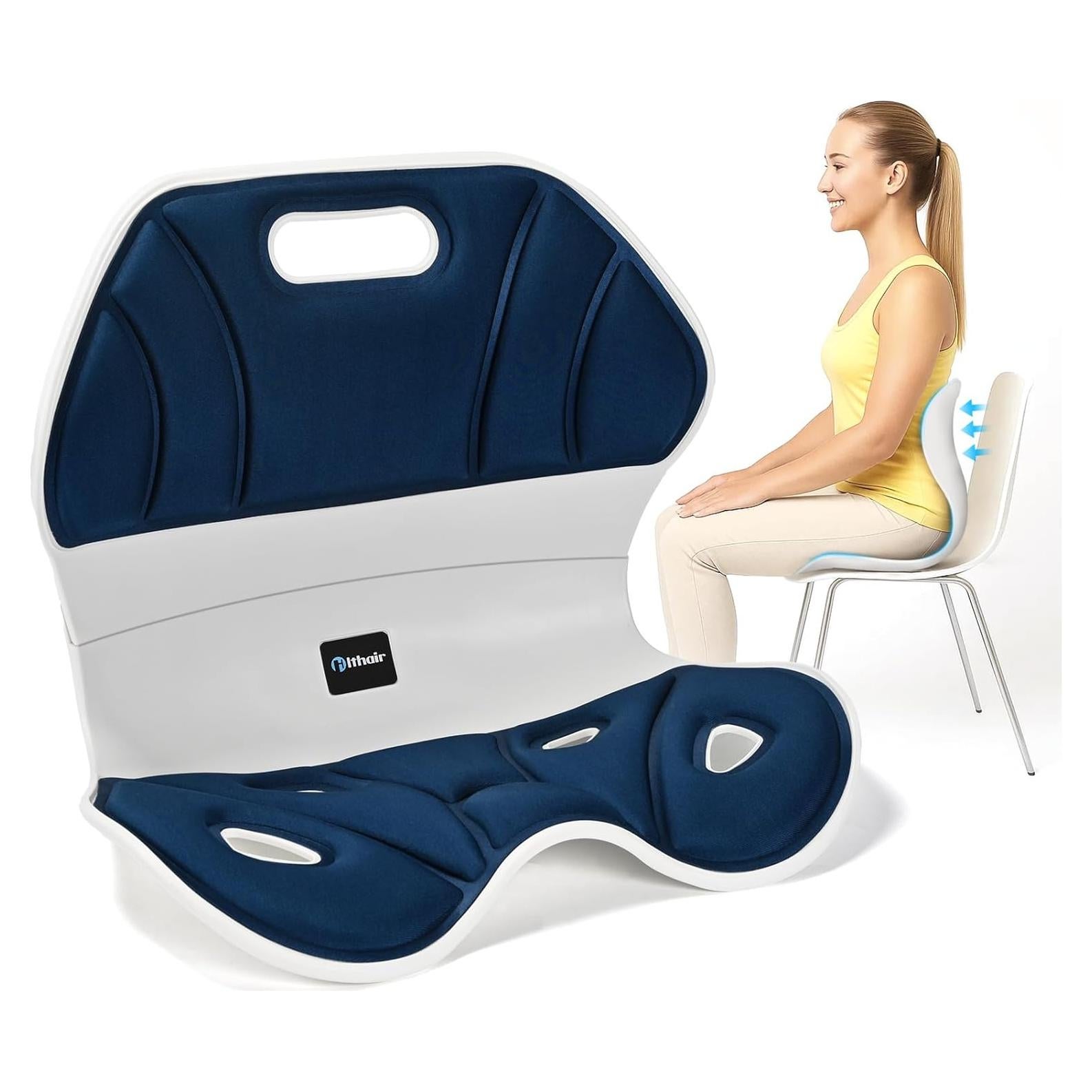 Soporte Ergonómico para Espalda Baja Hlthair YTCGL-01 Azul