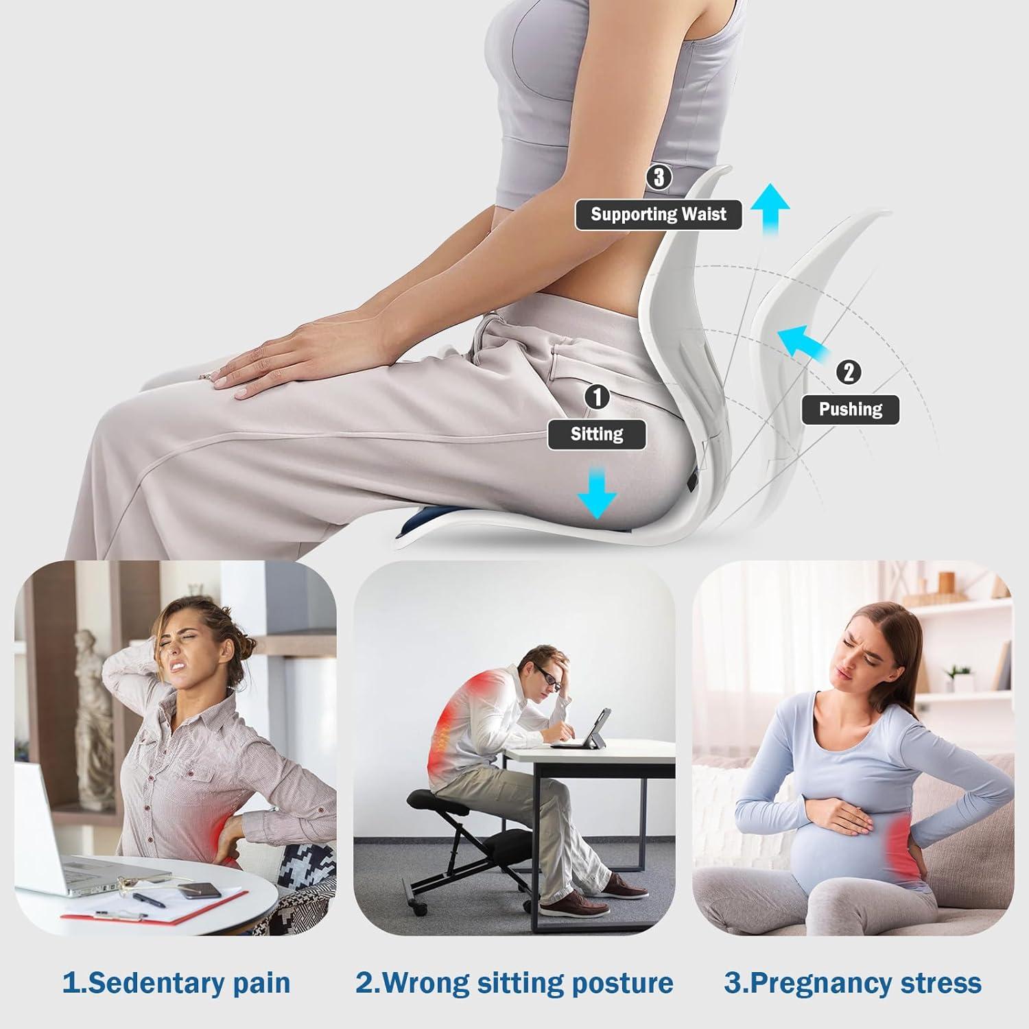 Soporte Ergonómico para Espalda Baja Hlthair YTCGL-01 Azul