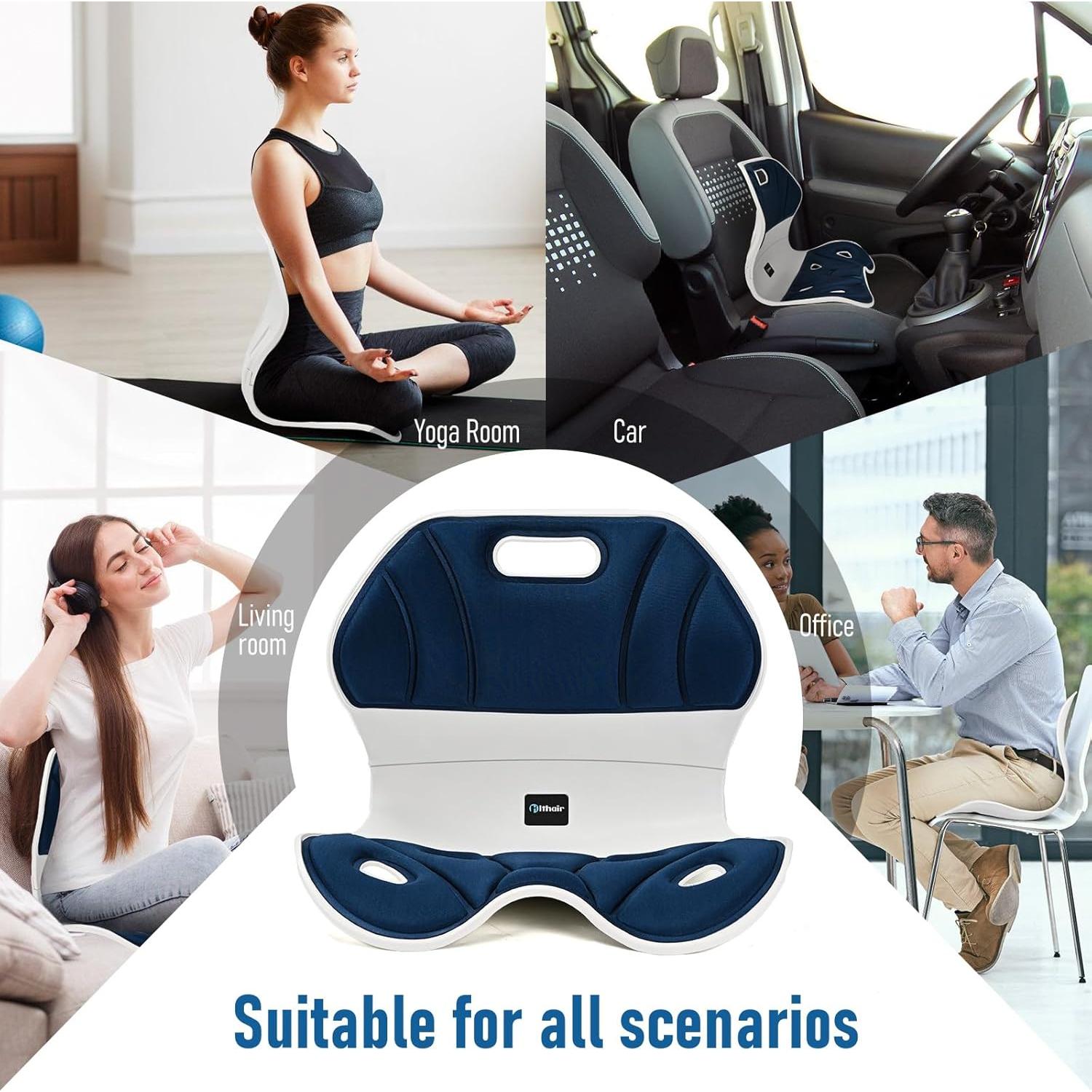 Soporte Ergonómico para Espalda Baja Hlthair YTCGL-01 Azul