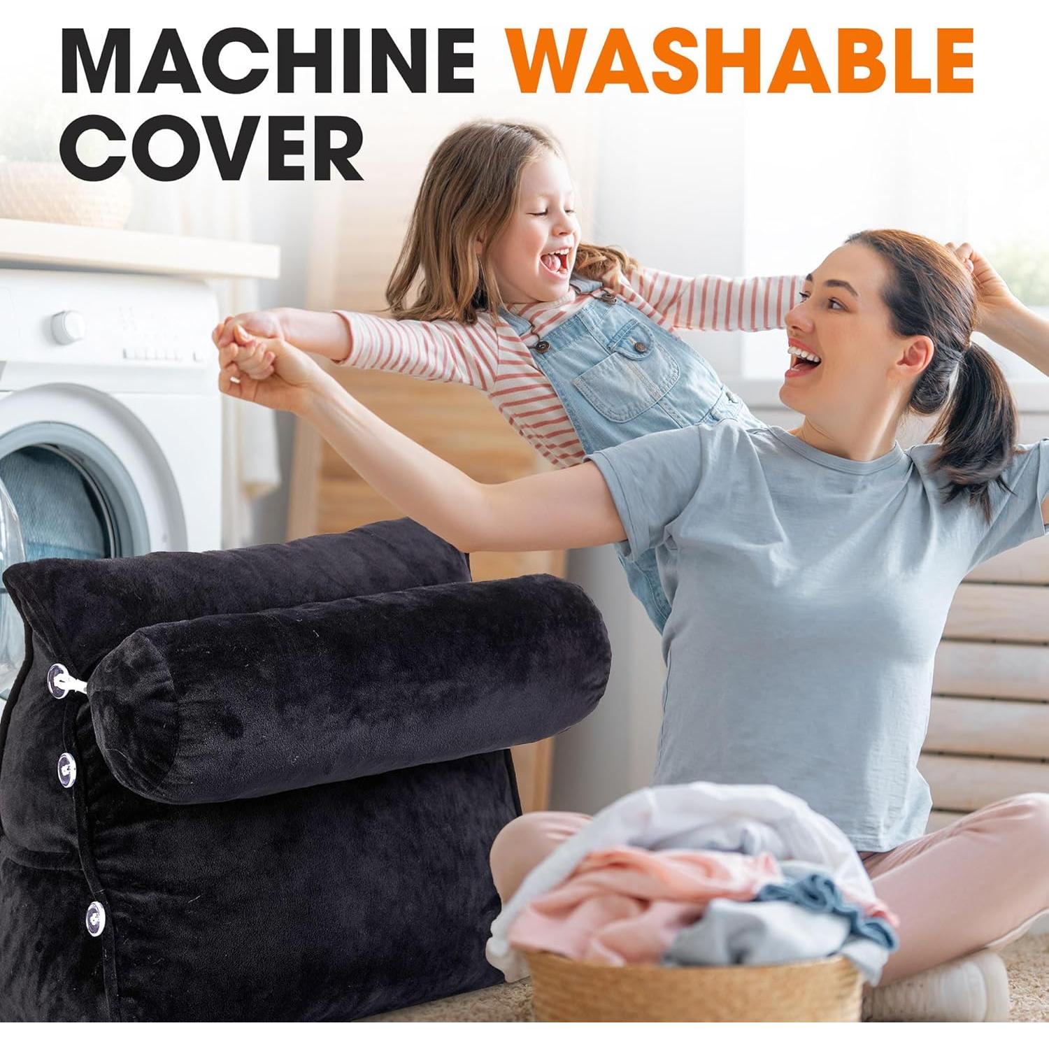 Cojín de Lectura Cheer Collection Ajustable en Cuña Negro