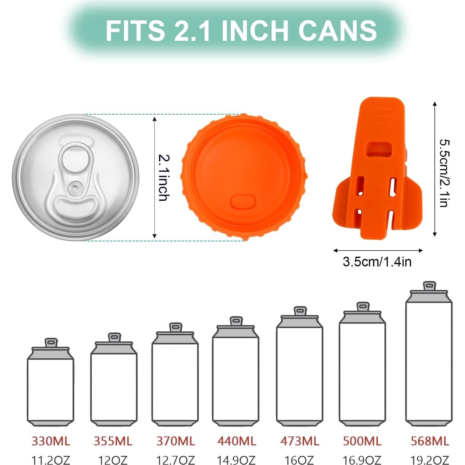 Cubiertas de Latas de Soda YONHTUTU 12 PCS Silicona Reutilizables