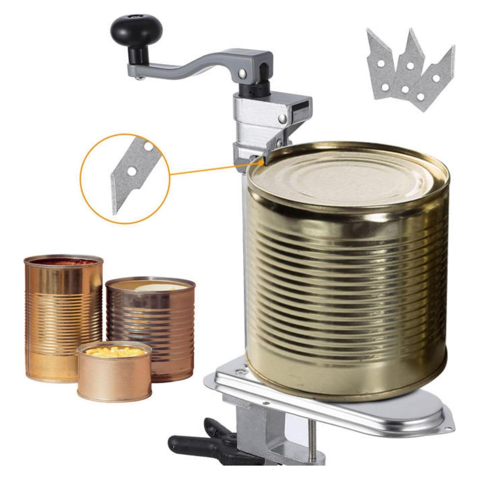 Abrelatas de mesa manual Towallmark con cuchilla de acero inoxidable