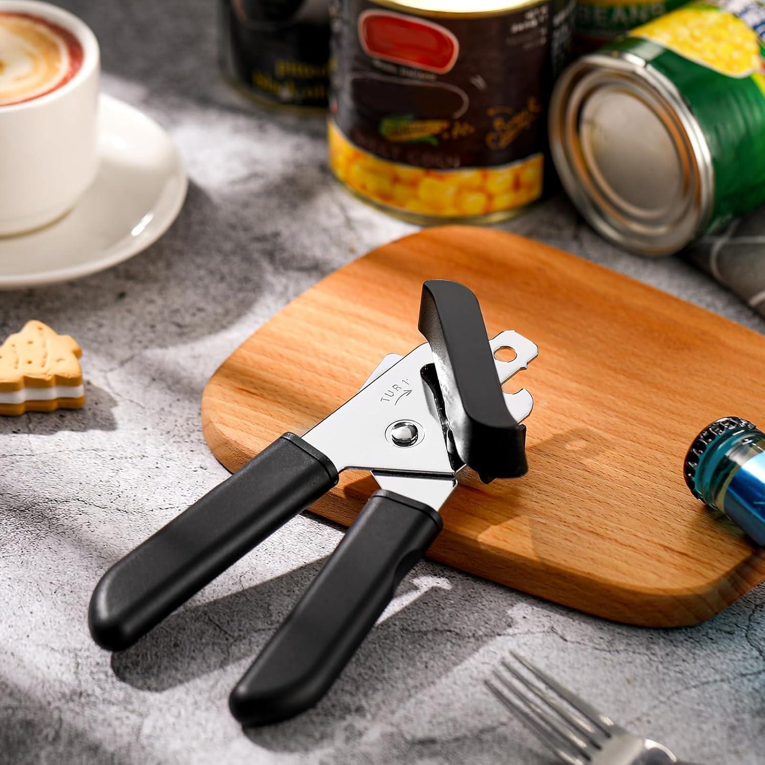 Set de 8 Abrelatas Manuales Gisafai de Acero Inoxidable 3 en 1